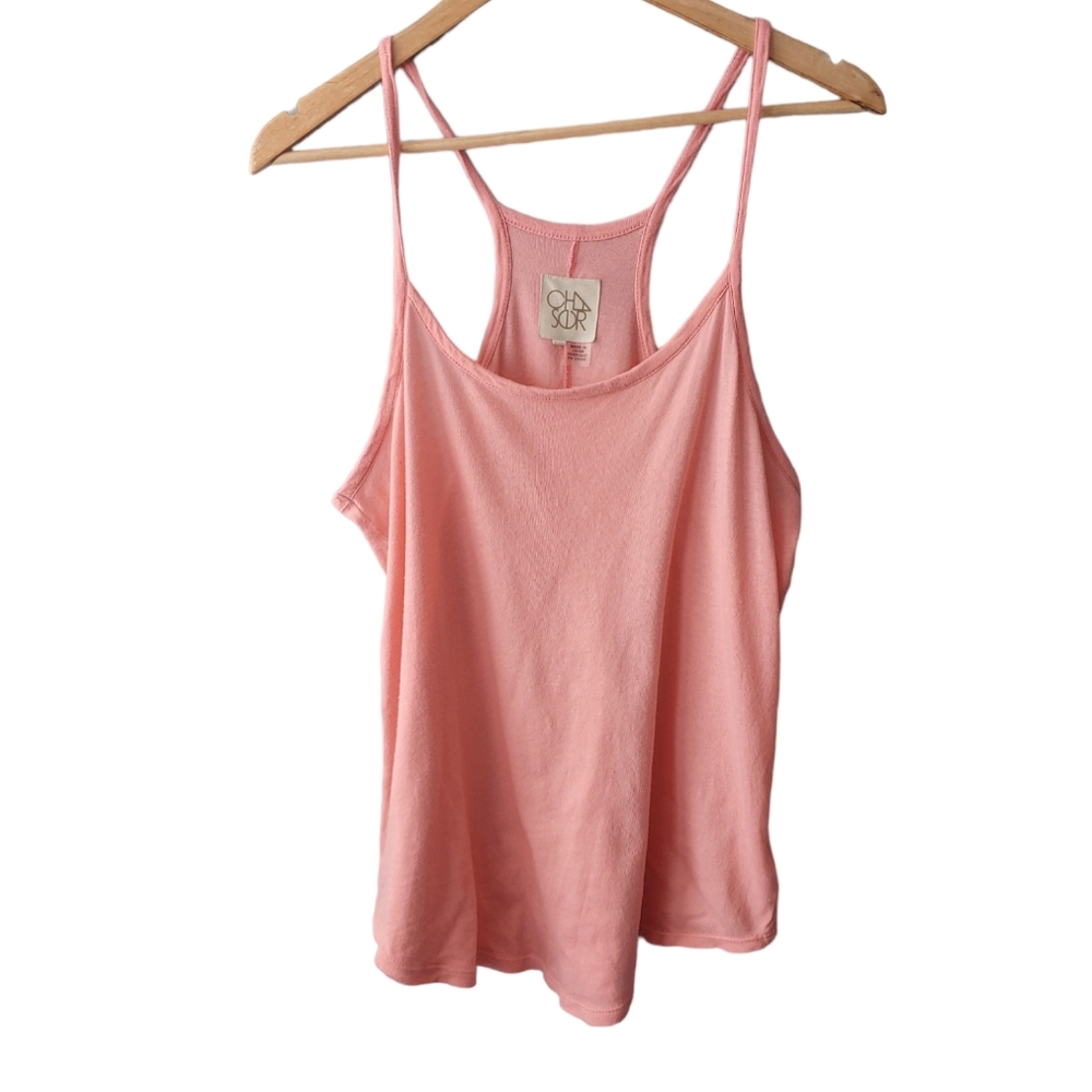 Chaser Pink Racerback Tank Size Medium